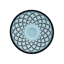 Lyngby Glas Sorrento Sklest 12 cm. - 4 stk. - Bl Glas