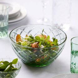 Lyngby Glas Sorrento Salatskl 24 cm - Grn Glas