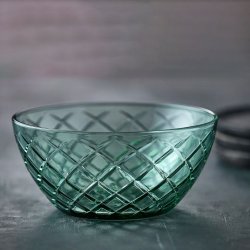 Lyngby Glas Sorrento Salatskl 24 cm - Grn Glas