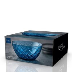 Lyngby Glas Sorrento Salatskl 24 cm - Bl Glas