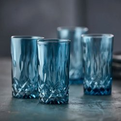 Lyngby Glas Sorrento Highball Glas 38 cl. - 4 stk. - Bl