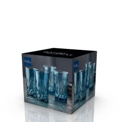 Lyngby Glas Sorrento Highball Glas 38 cl. - 4 stk. - Bl