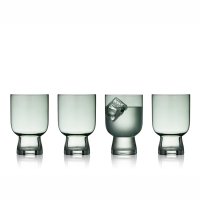 Lyngby Glas Sorrento Vandglas 30 cl. - 4 stk. - Gr�n Glas