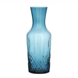 Lyngby Glas Sorrento Vandkarrafel 1 Liter  - Bl� Glas