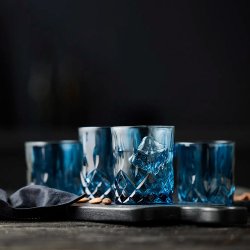 Lyngby Glas Sorrento Whiskyglas 32 cl. - 4 stk. - Bl
