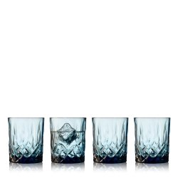 Lyngby Glas Sorrento Whiskyglas 32 cl. - 4 stk. - Bl