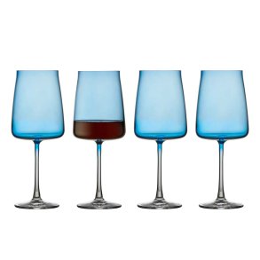 Lyngby Glas Zero Rdvinsglas 54 cl. - 4 stk. - Bl