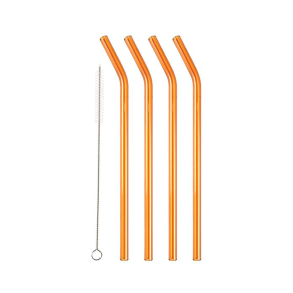 Lyngby Glas Sugerr - Amber - 4 stk