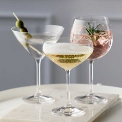 Lyngby Glas Juvel Martiniglas - 28 cl. - 4 stk.