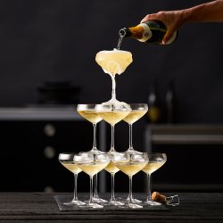 Lyngby Glas Juvel Champagneskl - 34 cl. - 4 stk.