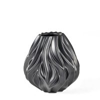 Mors� Flame Vase - 19 cm - Sort 