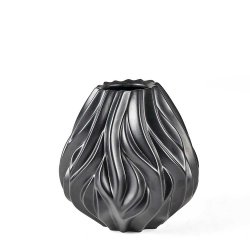 Mors� Flame Vase - 19 cm - Sort 