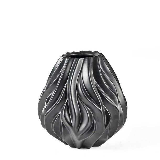 Mors� Flame Vase - 19 cm - Sort 