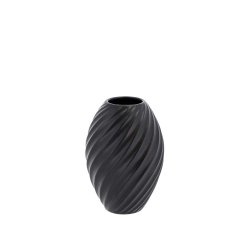 Mors� River Vase - 16 cm - Sort