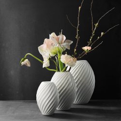 Mors River Vase Hvid 21 cm. 