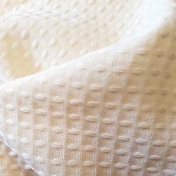 Moud Home Waffle Badeforhng - 180 x 220 cm. - Beige