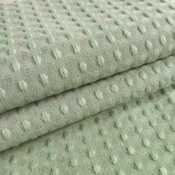 Moud Home Waffle Badeforhng - 180 x 220 cm. - Grn