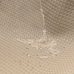 Moud Home Waffle Badeforhng - 180 x 220 cm. - Khaki