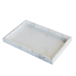 Moud Home Marbi Marmorbakke - 30 x 20 cm. - Hvid