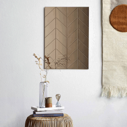 Moud Home Herringbone Spejl - 50 x 70 cm. - Bronze