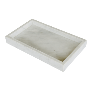 Moud Home Marbi Marmorbakke - 25 x 15 cm. - Hvid