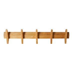 Knager�kke Med 5 Knager - 80 cm - Egetr�