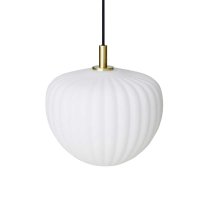 Moud Home Moma Pendel 27 cm.   Opal Glas/Brstet Messing