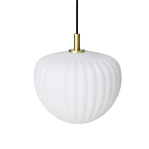 Moud Home Moma Pendel 27 cm.   Opal Glas/Brstet Messing