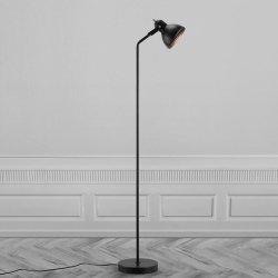 Nordlux Aslak Gulvlampe - 140 cm - Sort