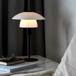 Nordlux Verona Bordlampe - 40 cm - Opal/Sort