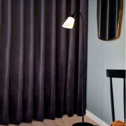 Nordlux Molli Gulvlampe - 156,5 cm - Sort/Opal