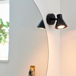 Nordlux Eik Vglampe - Mat Sort