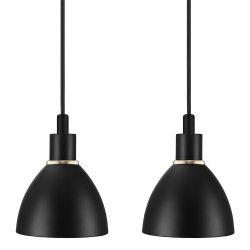 Nordlux Ray Pendelst 2 stk. - 12 cm - Sort