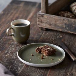 Studio Round North Krus M. Hank 33 cl. - Mat Gr�n/Mat Hvid