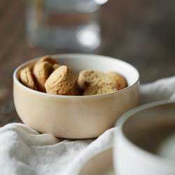 Studio Round North Sk�l �11 cm - Mat Sand/Mat Hvid