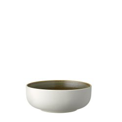 Studio Round North Sk�l �15 cm - Mat Hvid/Mat Gr�n