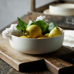 Studio Round North Sk�l �15 cm - Mat Hvid/Mat Sand