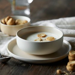 Studio Round North Sk�l �15 cm - Mat Hvid/Mat Sand