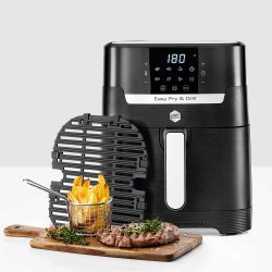 OBH Nordica Airfryer - Easy Fry &amp; Grill Precision 2in1 - Black Digital - 4,2 L