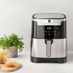 OBH Nordica Airfryer - Easy Fry &amp; Grill XXL 2in1 - Silver - 6,5 L