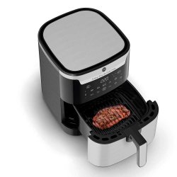 OBH Nordica Airfryer - Easy Fry &amp; Grill XXL 2in1 - Silver - 6,5 L