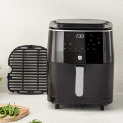 OBH Nordica Airfryer - Easy Fry &amp; Grill 3in1 Steam+ - Black Digital - 6,5 L