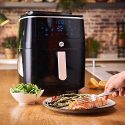OBH Nordica Airfryer - Easy Fry &amp; Grill 3in1 Steam+ - Black Digital - 6,5 L