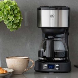  OBH Nordica Equinox Kaffemaskine 1,2 L - Rustfrit Stl