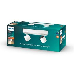 Philips Star Dmpbar Spotlampe - 2 Spot - Hvid