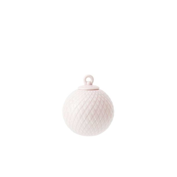Lyngby Porceln Rhombe Dekorationskugle - Soft Pink