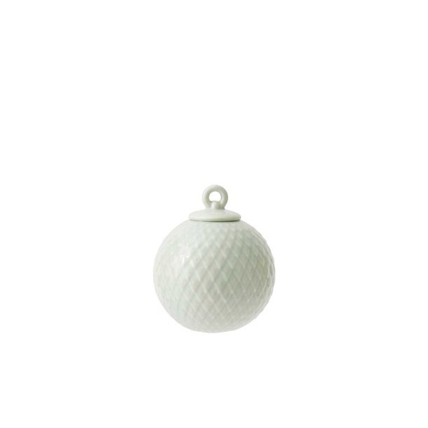 Lyngby Porceln Rhombe Dekorationskugle - Soft Green
