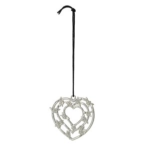 Rosendahl Karen Blixen Hjerteguirlander - 7,5 cm. - Slv