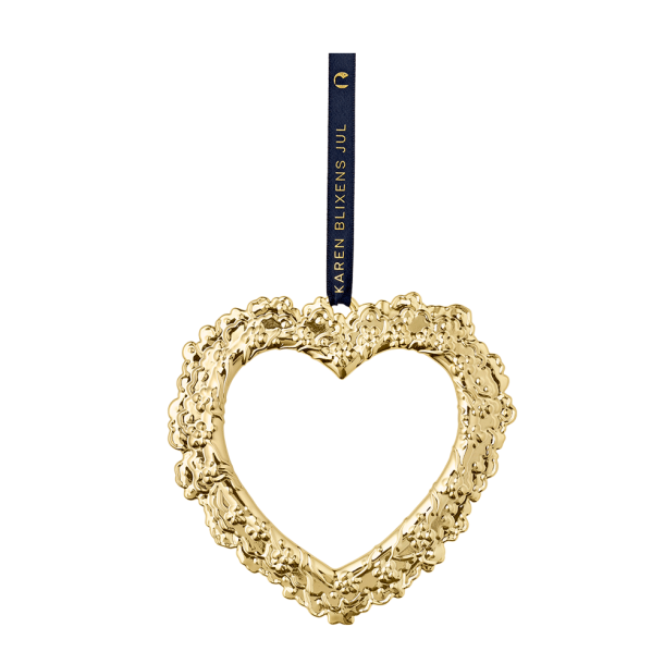 Rosendahl Karen Blixen Julehjerte - 12 cm. - Guld