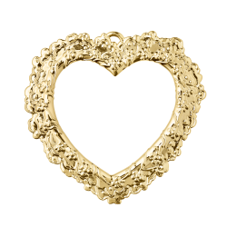 Rosendahl Karen Blixen Julehjerte - 12 cm. - Guld